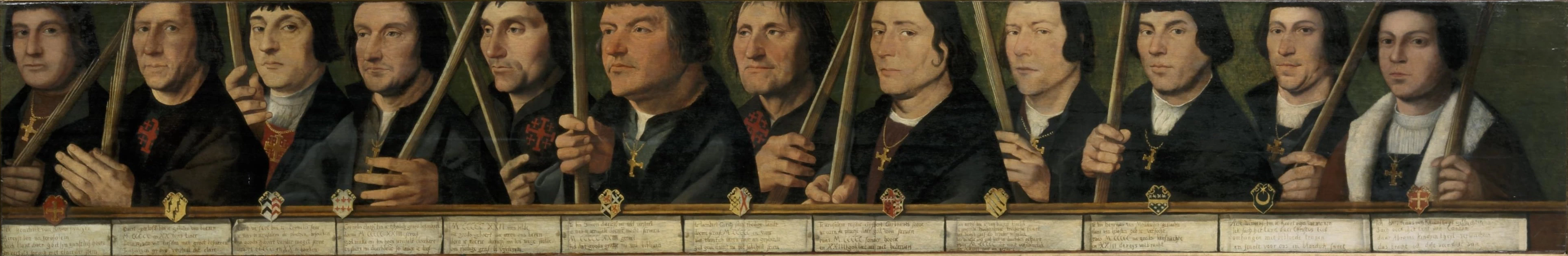 Ritratti di nove membri della Fratellanza di Gerusalemme di Utrecht - Centraal Museum, Utrecht 1